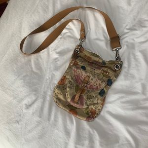 Fossil canvas crossbody purse